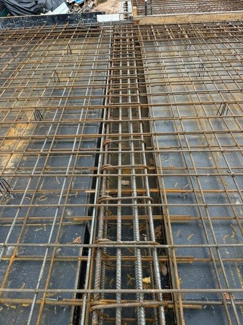 Footing beam reinforcement cage